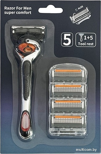 Бритвенный станок Glamify 5 касет