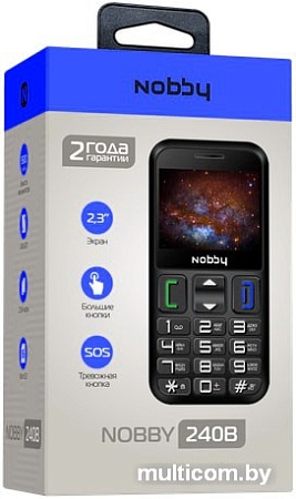 Мобильный телефон Nobby 240B (черный)
