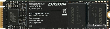 SSD Digma Meta G2 2TB DGSM4002TG23T