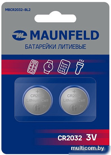 Батарейка MAUNFELD Lithium CR2032 MBCR2032-BL2