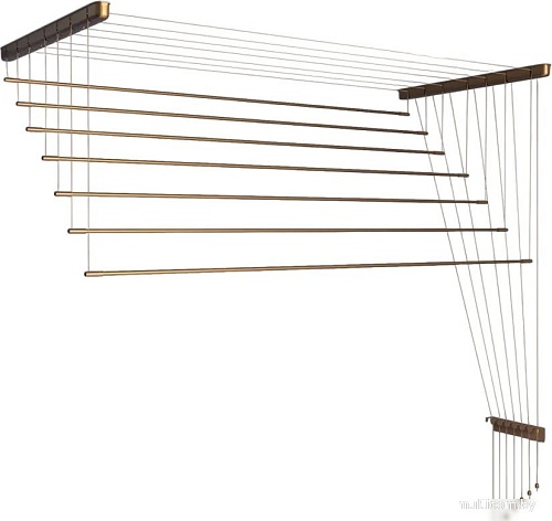 Сушилка для белья Comfort Alumin Потолочная Алюминиевая Bronze Premium 7 прутьев 1 м (бронзовый)