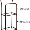 Стойка для одежды Sheffilton SHT-SUR3 189701 (коричневый муар/коричневый)