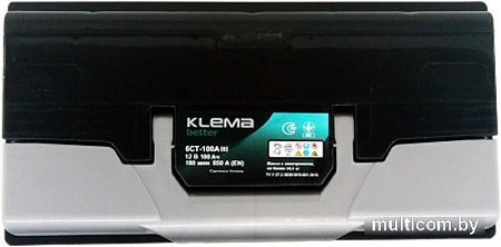 Автомобильный аккумулятор Klema Better 6CТ-100(0) (100 А·ч)