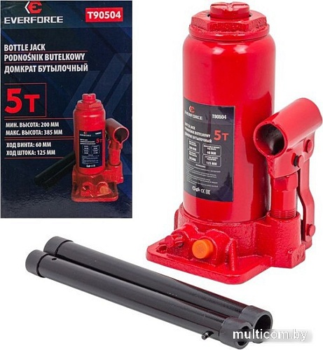 Бутылочный домкрат Everforce EF-T90504 5т