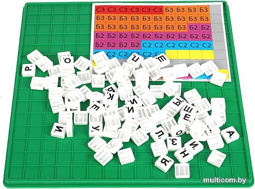 Настольная игра Умные игры Собери слово. Синий трактор. Мега. Словодел