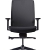Офисное кресло Bestuhl J1 Black Pl с подголовником и подлокотником (черная сетка/черная ткань)
