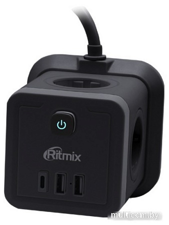 Сетевой фильтр Ritmix RM-242C (черный)