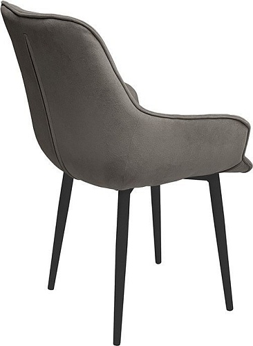 Стул Трия Шато конус Т2 (черный муар/велюр серо-коричневый)