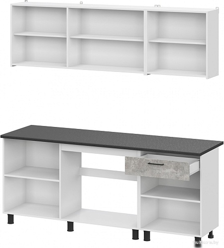 Mio Tesoro КГ-9 2.0 (белый/цемент темный/цемент светлый/черный)