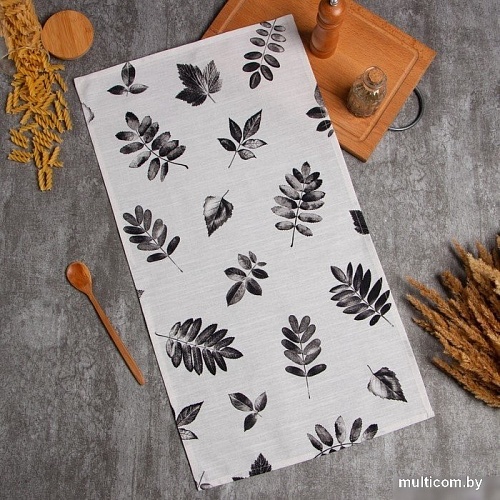 Полотенце Этель Impression 9322502 (бежевый/черный)