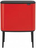 Brabantia Bo Touch Bin 11+23 л (пламенный-красный)