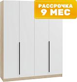 Шкаф распашной Soma Lord Black 160x200 (дуб сонома/белый)