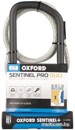 U-образный велосипедный замок Oxford Sentinel Pro Duo U-Lock LK326