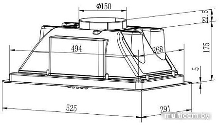 Кухонная вытяжка Evelux Margit 60 W