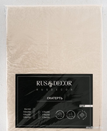 Скатерть Rusdecor Журавинка (150x250, молочный)