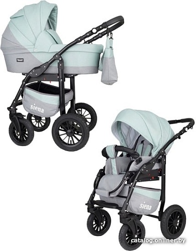 Универсальная коляска Rant Siena (2 в 1, 08 серый/ментоловый)