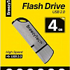 USB Flash BreezyTech U012 4GB (серебристый/черный)