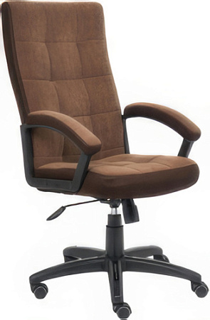 Кресло TetChair Trendy (флок/ткань, коричневый)