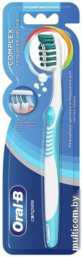 Зубная щетка Oral-B Complex Глубокая Чистка средней жесткости (1 шт)