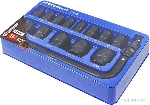 Набор головок слесарных ForceKraft FK-4159K(58404)