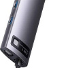 Док-станция Baseus Metal Gleam Series 6-in-1 Multifunctional Type-C HUB Docking Station Gray WKWG030113