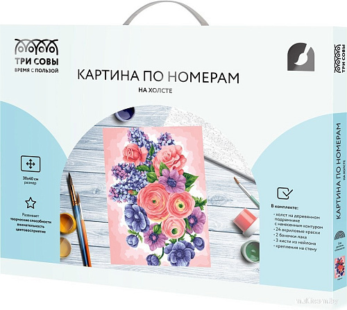 Три совы Цветы КХ3040_53857