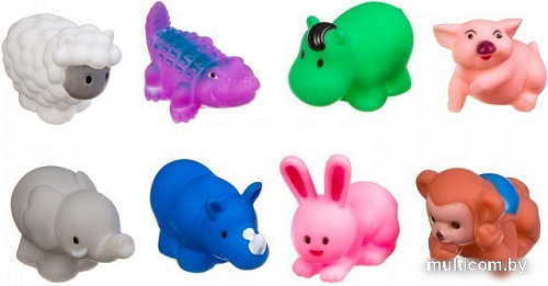 Набор игрушек для ванной Bondibon Животные ВВ3370 (8 шт)