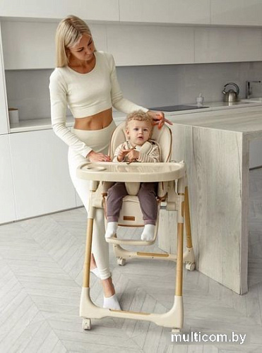 Высокий стульчик Amarobaby Elegant AB23-23EL/03 (бежевый)