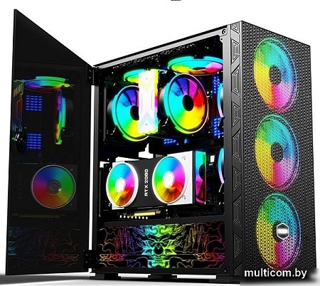 Корпус Soeyi AX8-B20 Tempered Glass