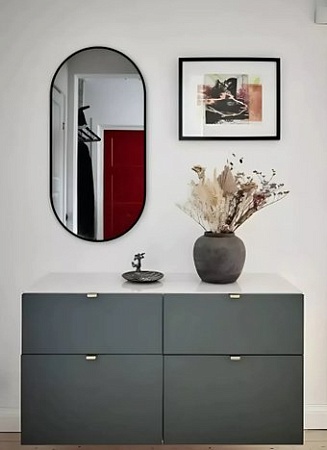 Зеркало eMZe 43x88 UV.43.88.СНЕ (черный с УФ-окантовкой)