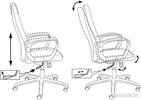 Кресло Бюрократ CH-808AXSN/TW-10