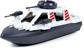 Игрушечный транспорт Полесье Катер пограничный 61584 (черный/белый)