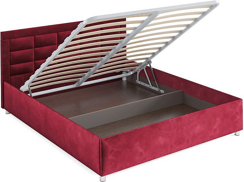 Кровать Мебель-АРС Версаль 160 (бархат красный Star Velvet 3 Dark Red)