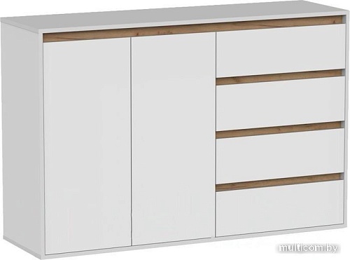 Тумба Интермебель Рио-3 Р-003 (белый/дуб крафт золотой)