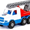 Игрушечный транспорт Полесье Гоша автомобиль-пожарная спецмашина 90416 (белый/синий)