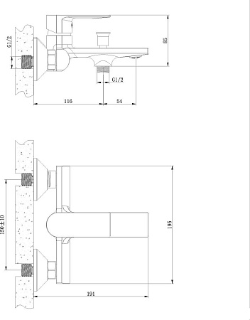 Смеситель Lauter Reef 21CK6678C