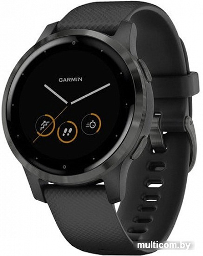 Умные часы Garmin Vivoactive 4s (черный/серый)