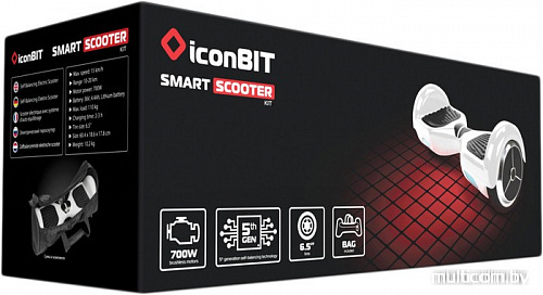 Гироцикл iconBIT Smart Scooter 6.5 KIT (черный)