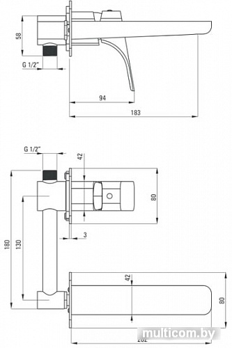 Смеситель Deante Hiacynt BQH N54L