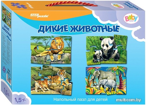 Мозаика/пазл Step Puzzle Baby Step Дикие животные 70104