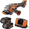 Угловая шлифмашина AEG Powertools BEWS 18-125BLPX-602C 4935464422 (с 2-мя АКБ, кейс)