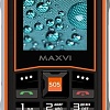 Телефон Maxvi R10 (черный/оранжевый)