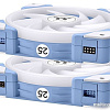 Набор вентиляторов Thermaltake Swafan EX14 ARGB Hydrangea Blue TT Premium Edition 3-Fan Pack CL-F184-PL14BU-A