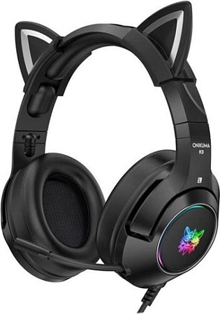 Наушники Onikuma K9 Cat Ears (черный)