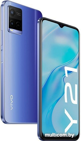 Смартфон Vivo Y21 4GB/64GB международная версия (синий металлик)