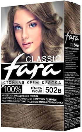 Крем-краска Fara Classic 502В темно-русый 50 мл