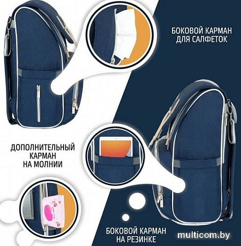 Рюкзак для мамы Nuovita Capcap Rotta (темно-синий)