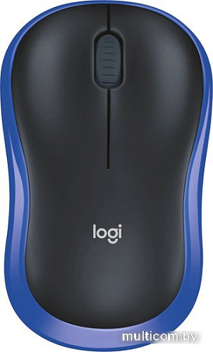 Мышь Logitech M186 (черный/синий)