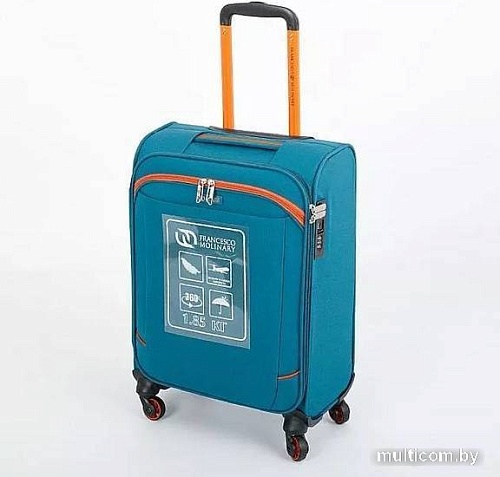 Чемодан-спиннер Francesco Molinary 270-29111/3-20 (бирюзовый)