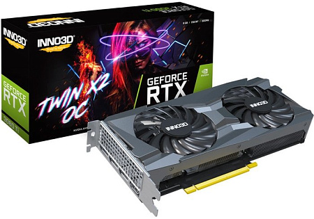 Видеокарта Inno3D GeForce RTX 3060 Ti Twin X2 OC LHR 8GB N306T2-08D6X-119032DH